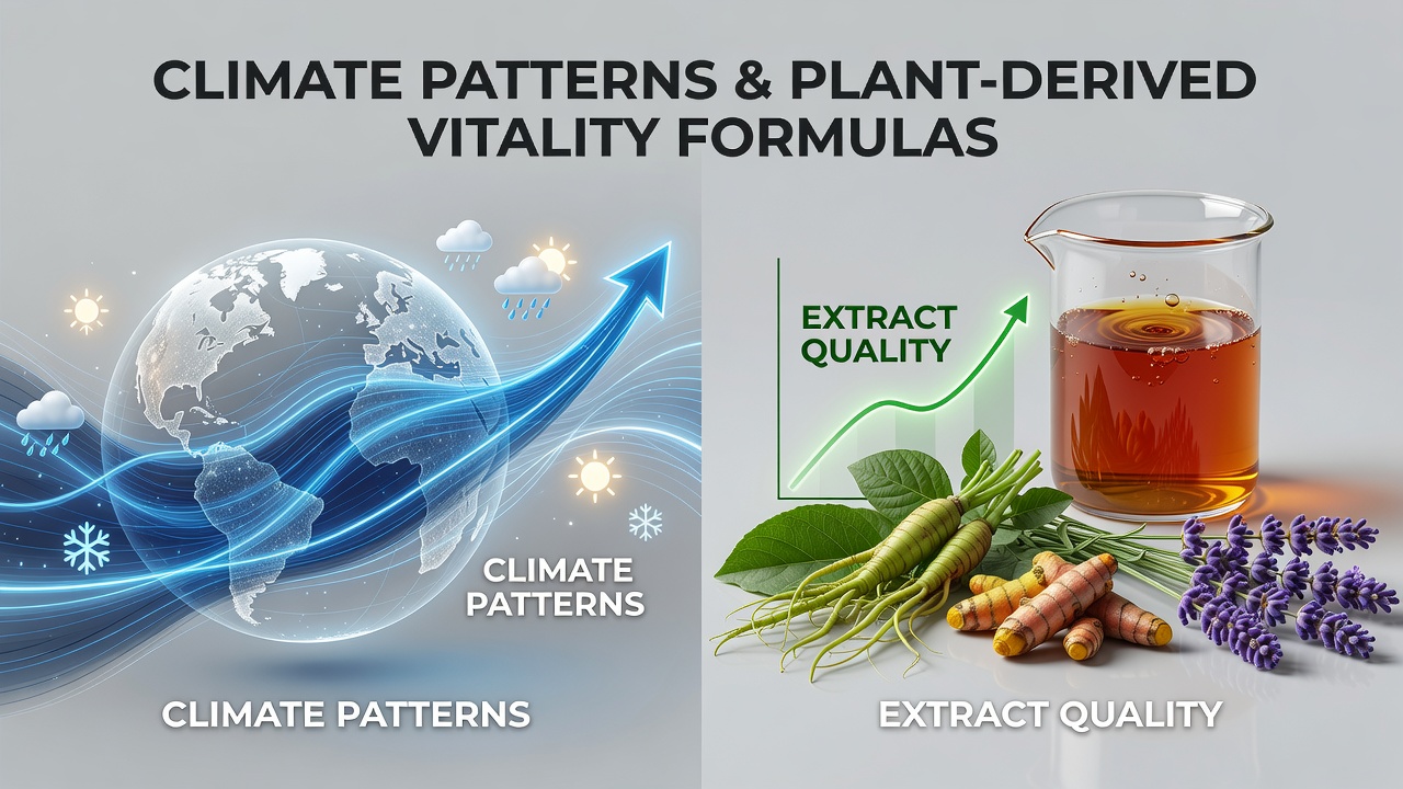 Climate Patterns and Their Influence on Extract Quality in Plant-Derived Vitality Formulas